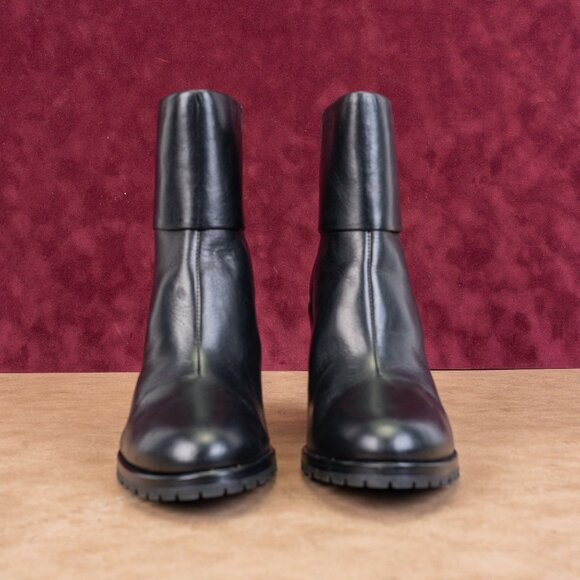 rag&bone Women Newbury Western Black Leather Vibram Heel Boots size 9US EUR39.5 - Picture 3 of 8